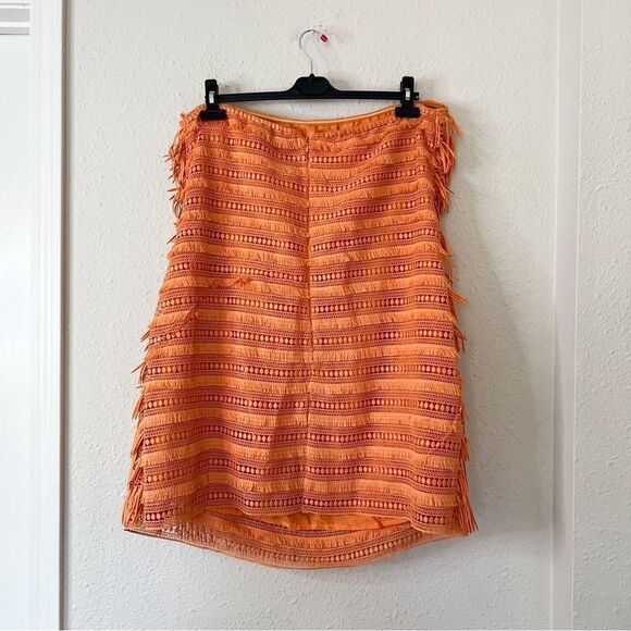 Anthropologie Orange Mini Dress - Picture 6 of 9